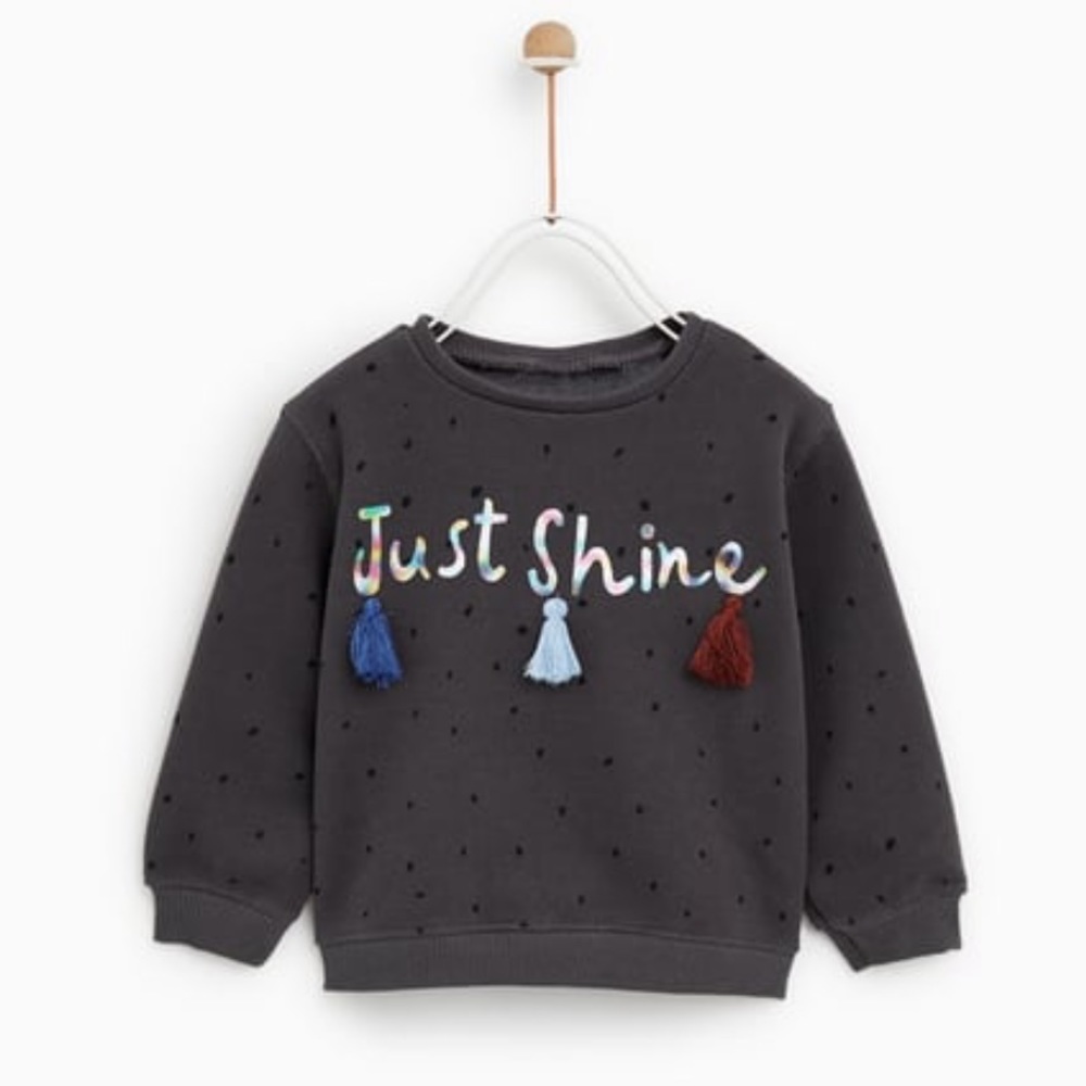Zara Kids Just Shine Sweatshirt